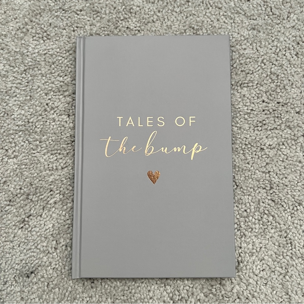 Pregnancy Journal NWT Rose Gold Lettering